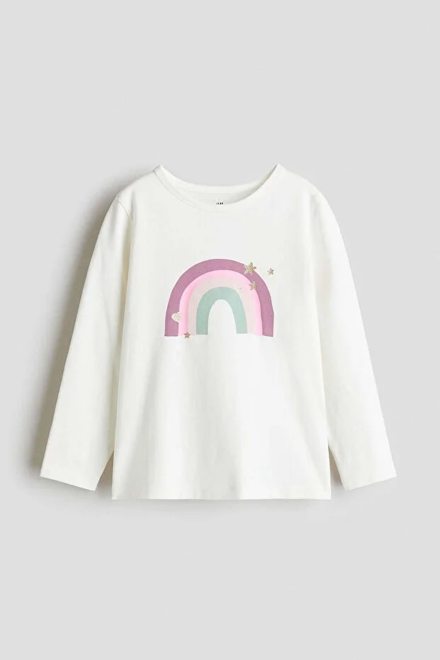 H&M Printed jersey top