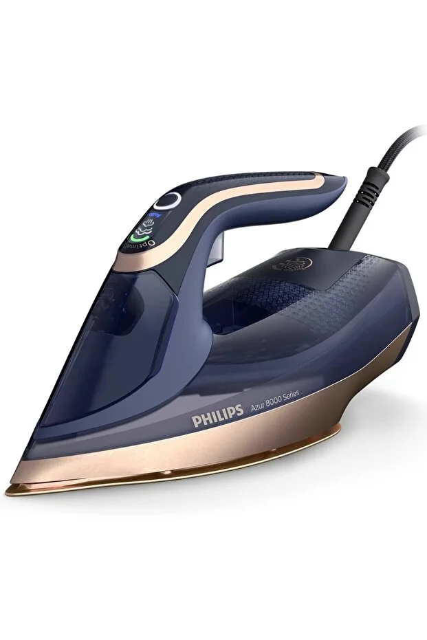Philips 8000 Series Azur Steam Iron, 3000W, 260g Turbo Steam Boost, Zero Burn Risk, DST8050/20