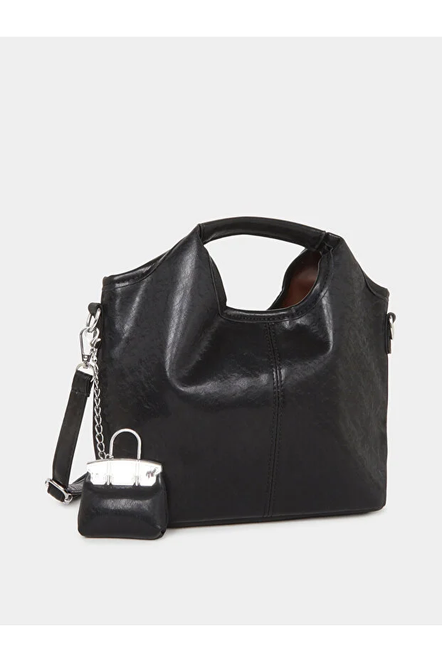 Styli Women Elegant Black Handbag Set