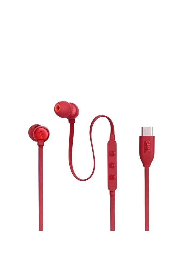 JBL Tune 310C Usb-C Wired Earbuds - Red