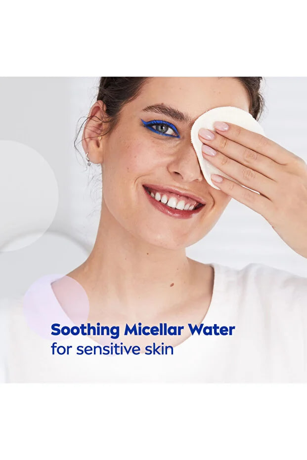 NIVEA  Micellar Water Soothing Face Makeup Remover, Sensitive Skin, 400ml, Pack of 2