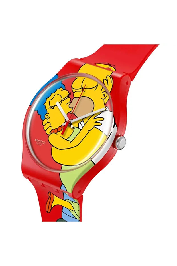 Swatch Unisex Analogue Quartz Movement Watch with Bio-sourced 41mm Case and Silicone Bracelet